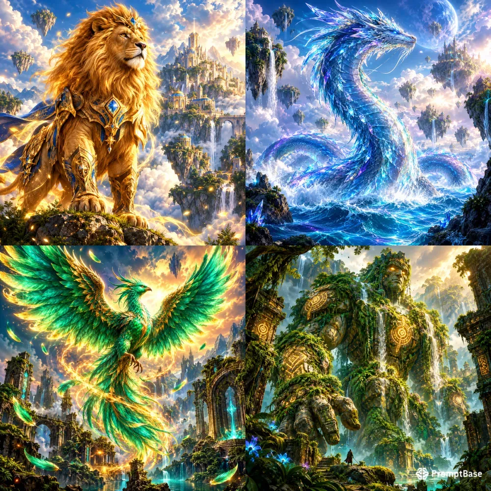 The Golden Lion Guardians