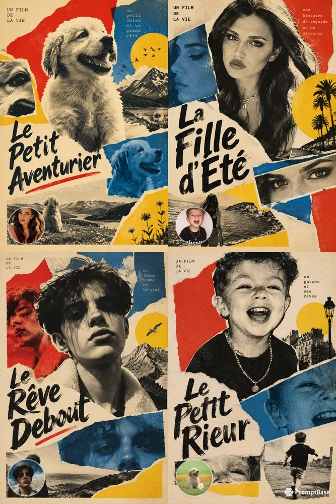 French New Wave Photo Poster Effects