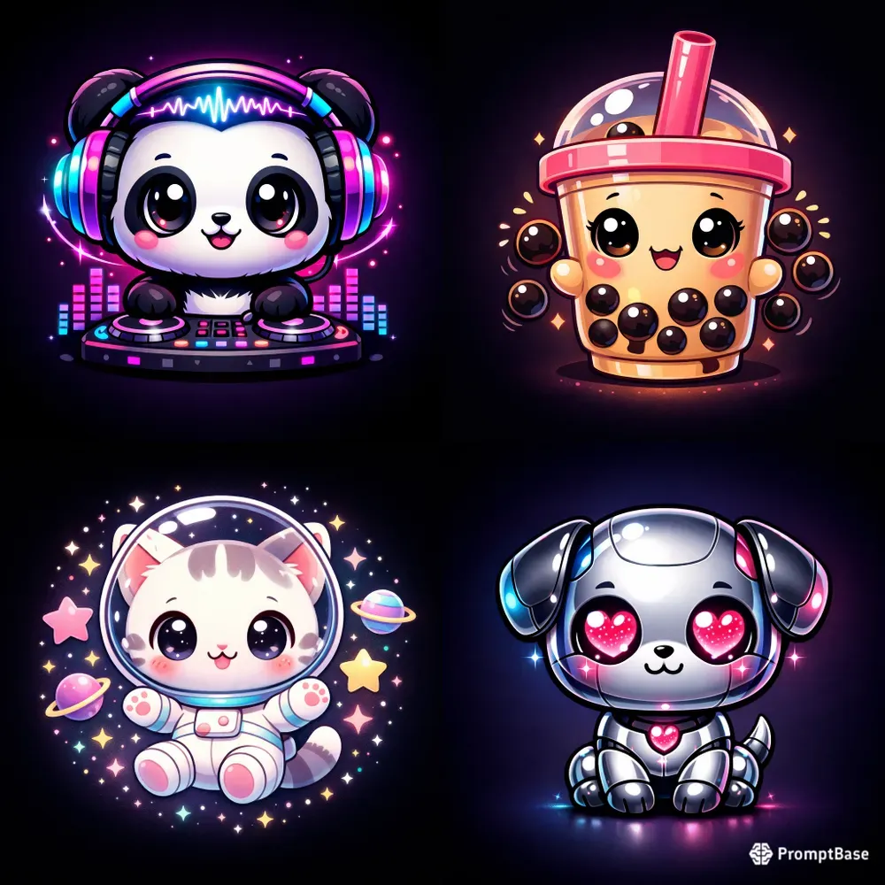 Cute Kawaii Mascot Logo Generator