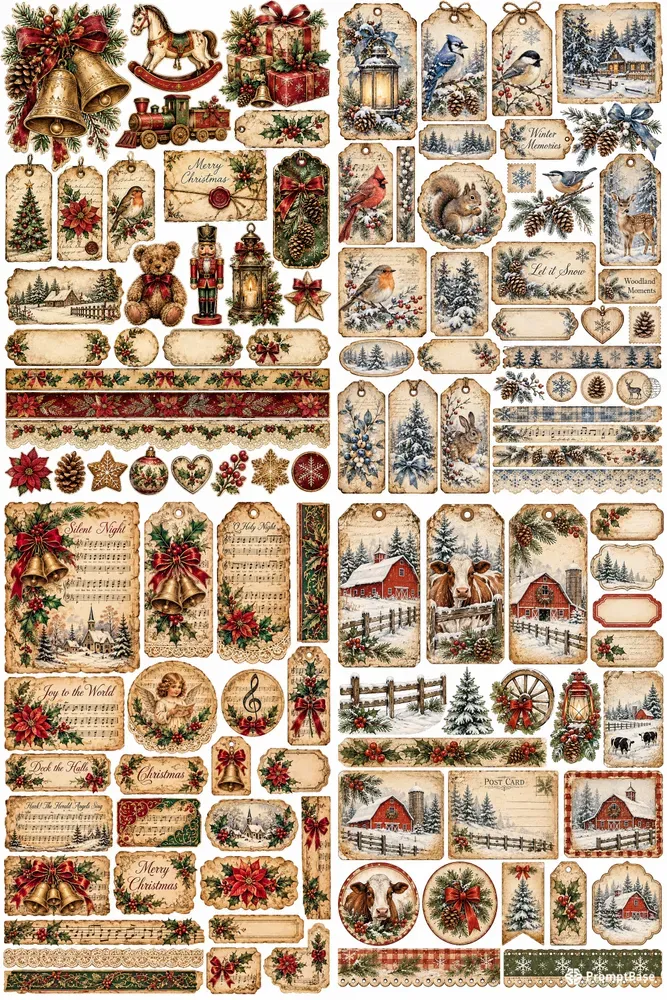 Winter Farmhouse Vintage Junk Journals