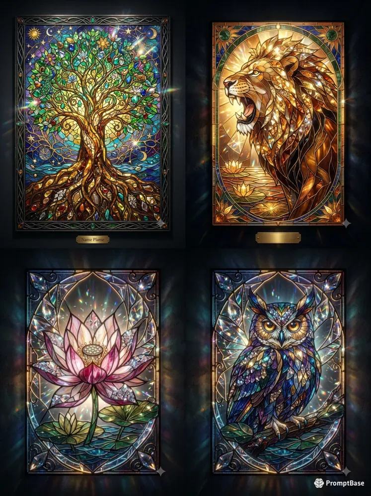 Crystal Stained Glass Art