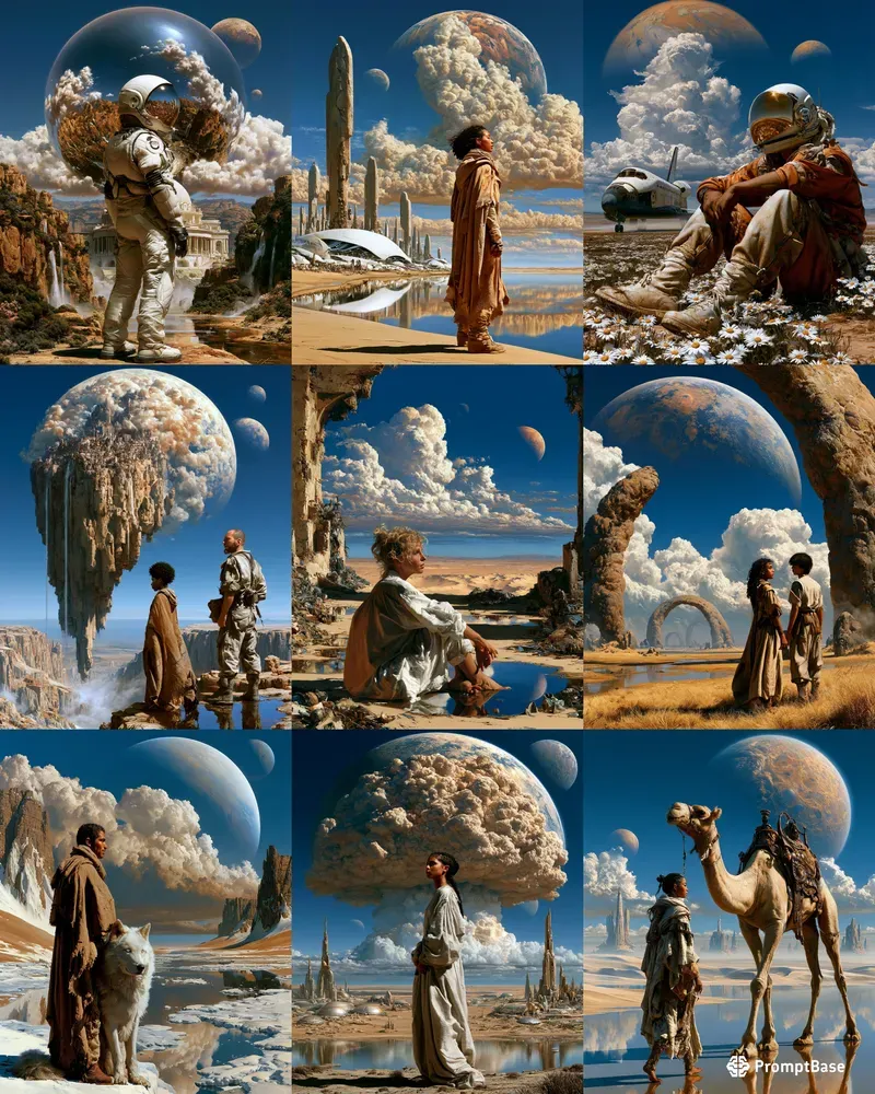 Cinematic Surreal Scifi Worlds
