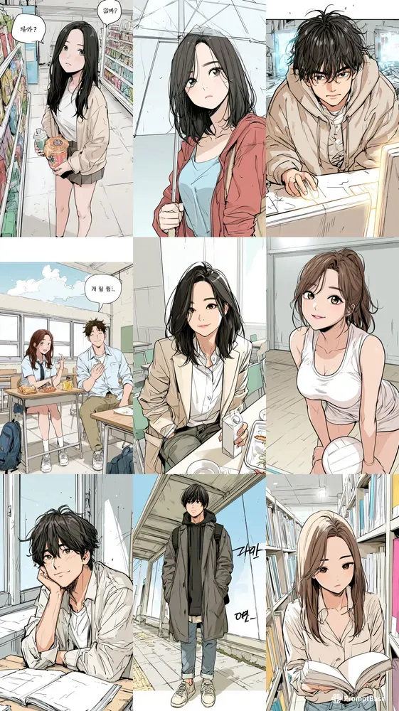 Korean Webtoon Characters