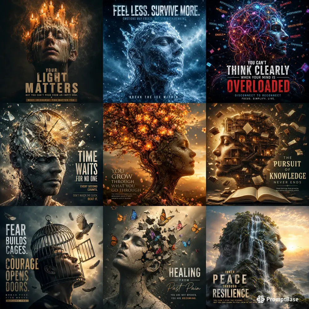 Surreal Motivational Mind Posters