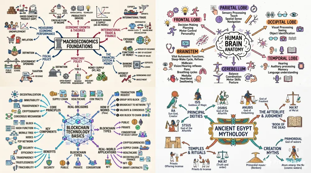 Handdrawn Infographic Mind Map Gens