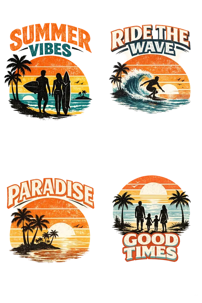 Vintage Sunset Tshirt Generator