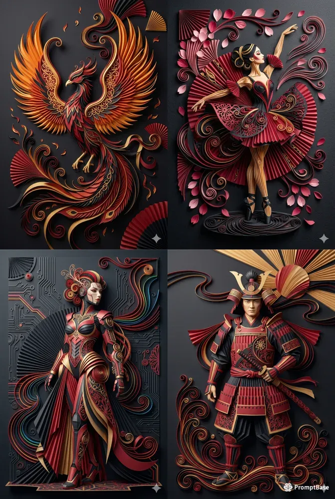 3D Papercraft Fashion Art Creators