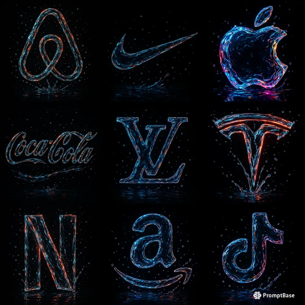 8k Water Logos