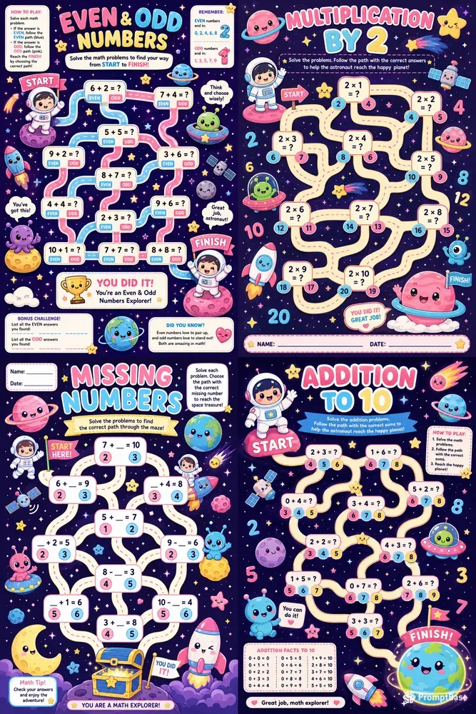 Cosmic Mathematical Labyrinths