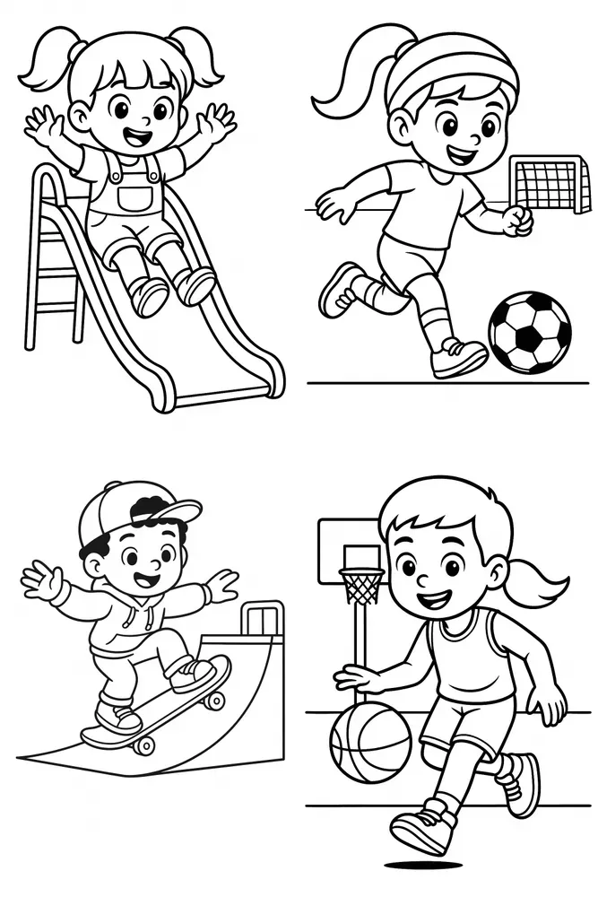 Kids Coloring Book Page Generators