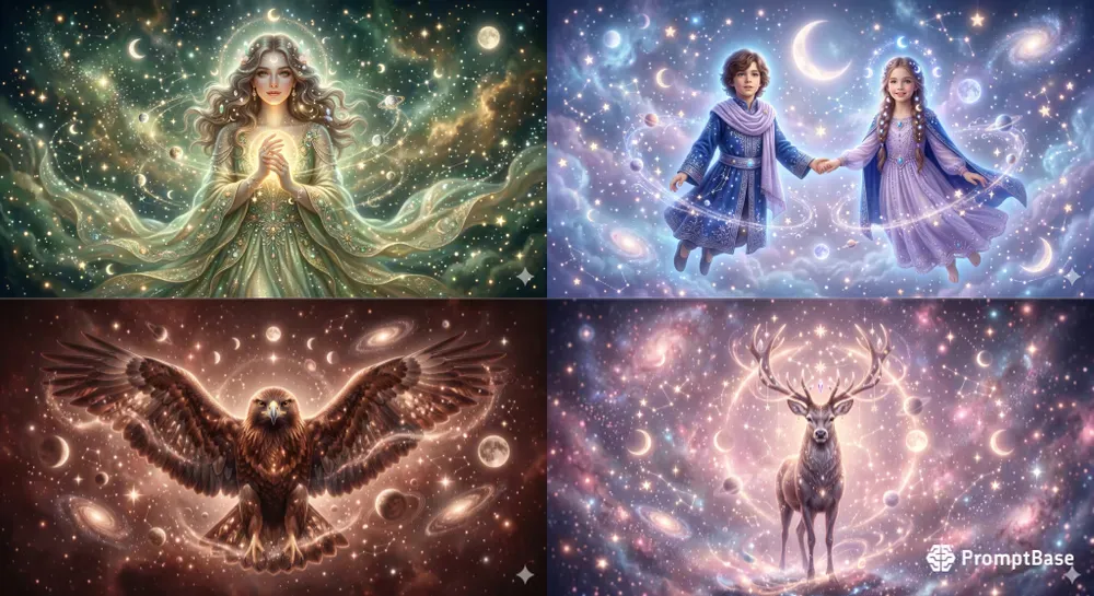 Cinematic Celestial Fantasy Portraits