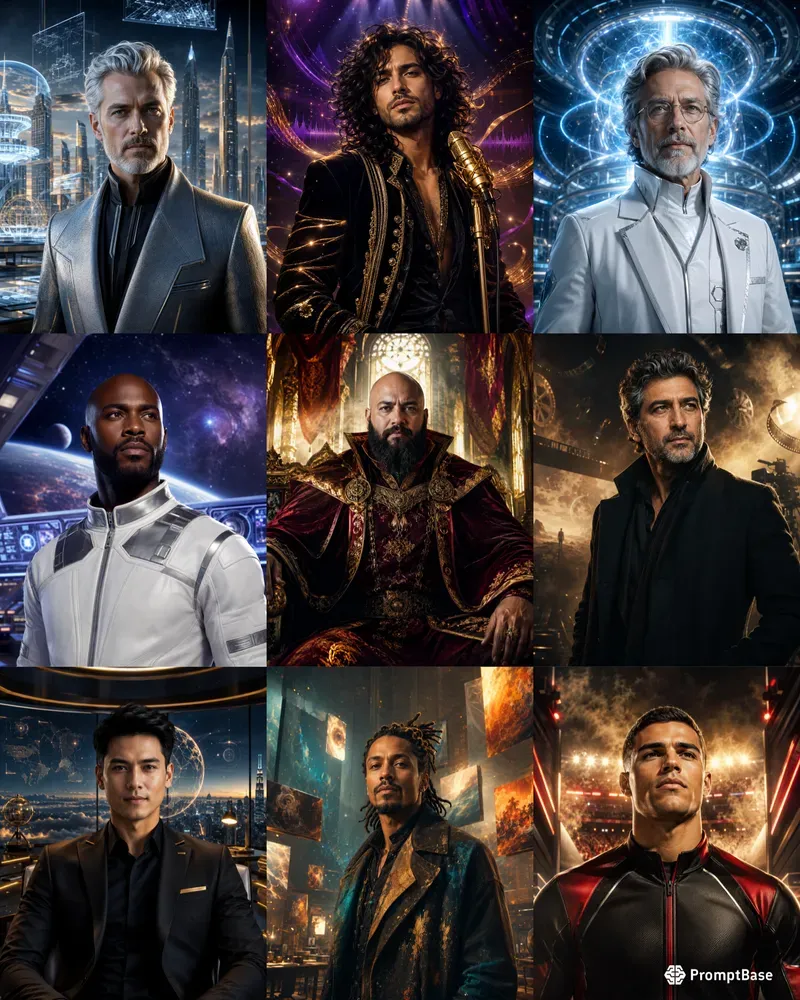 Future Self Cinematic Male Portraits