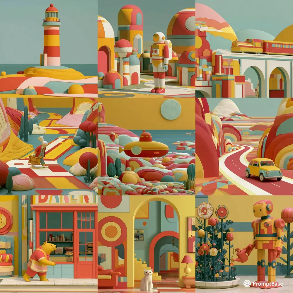 Soft Retro 3D Illustrations