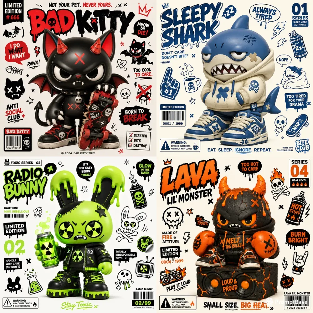 Rebellious Designer Toy Posters