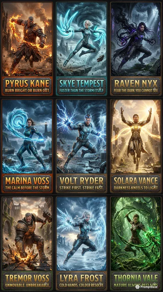 Nextgen Superhero Power Flash Cards