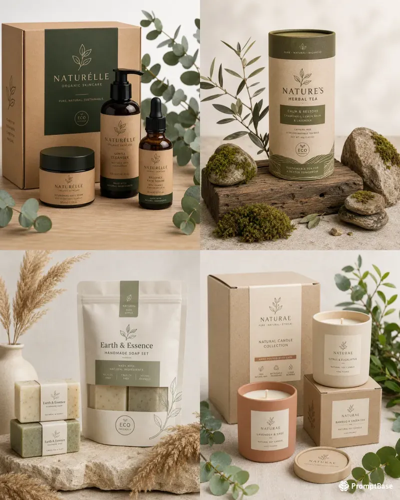 Eco Product Packaging Mockup Generator