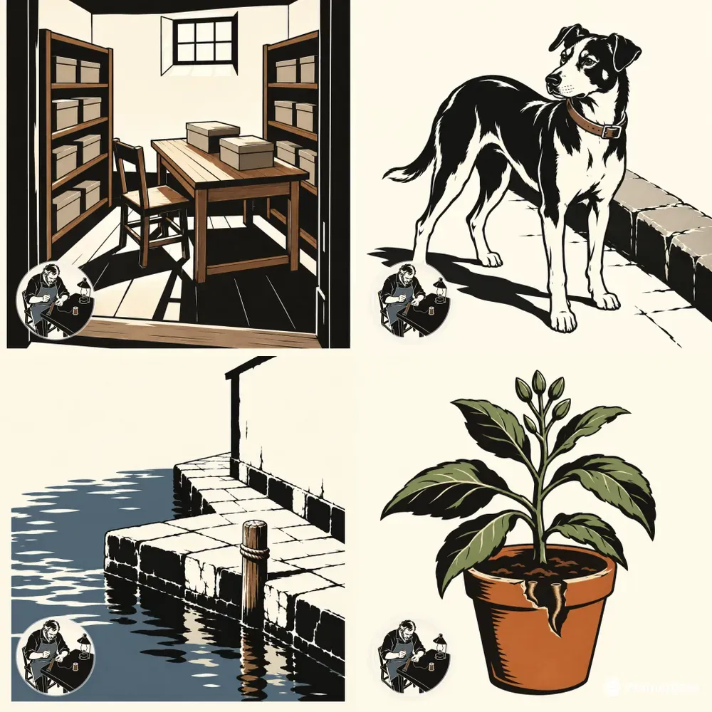 Sparse Relief Woodcut Illustrations