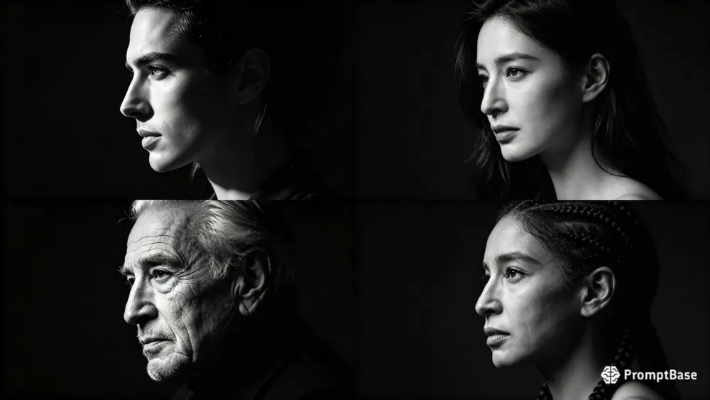 Cinematic Lowkey Monochrome Portraits