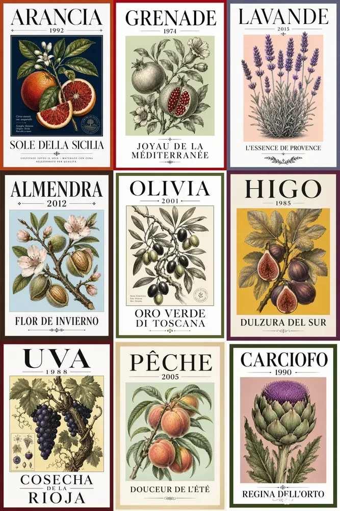 Elegant Botanical Product Posters