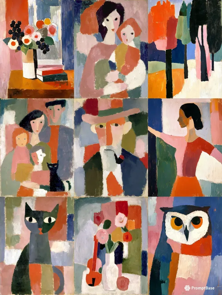 Protocubism Artworks In Oil Painting