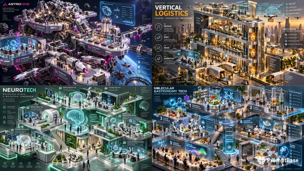 Premium 3D Isometric Tech Infographics