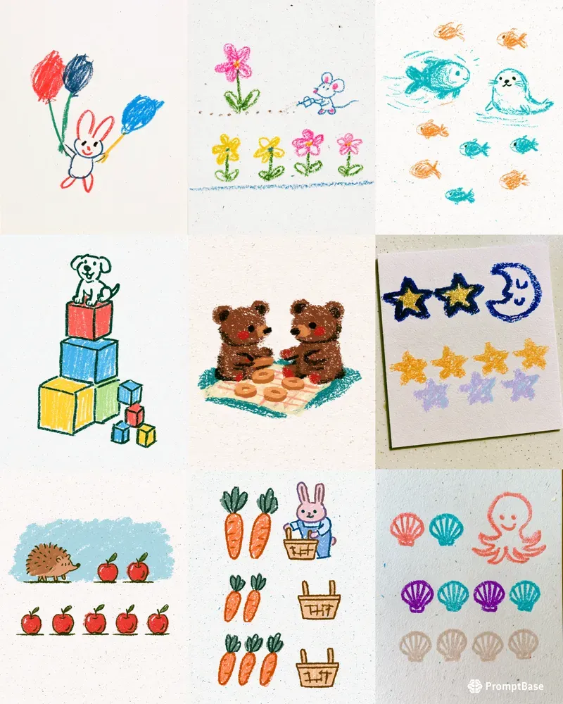 Crayon Math Story Cards