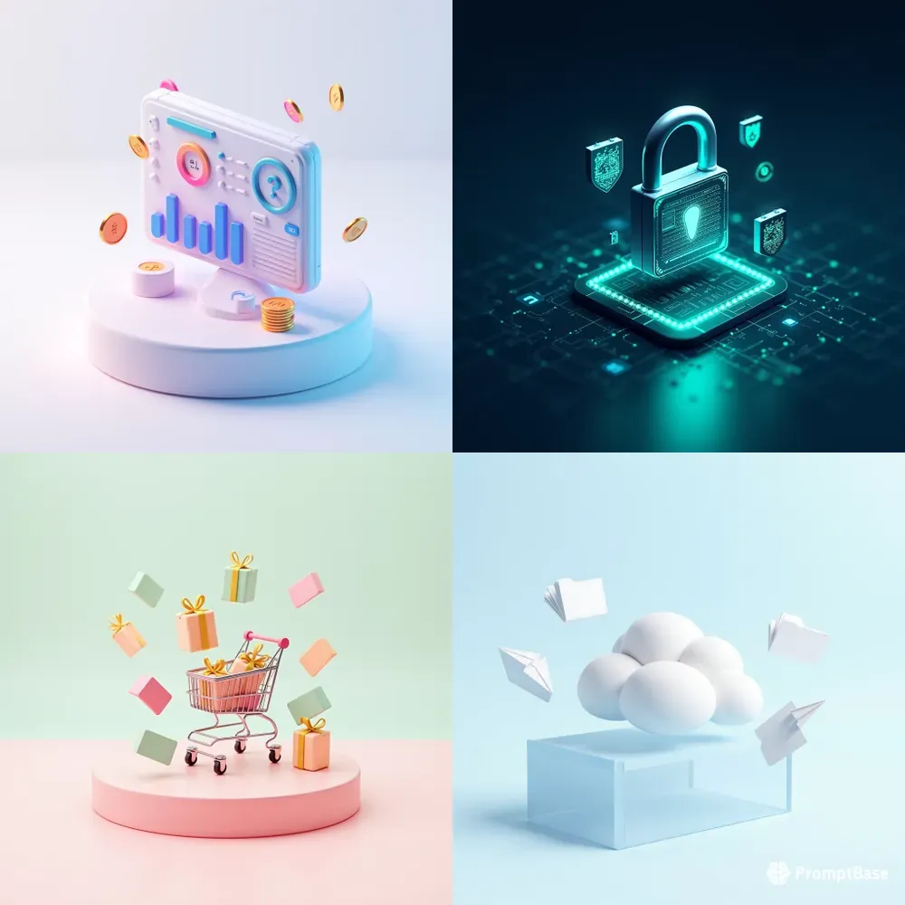 Clean 3D Isometric Saas Illustrations