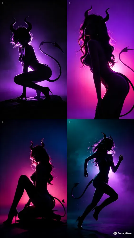 Devil Silhouette Art