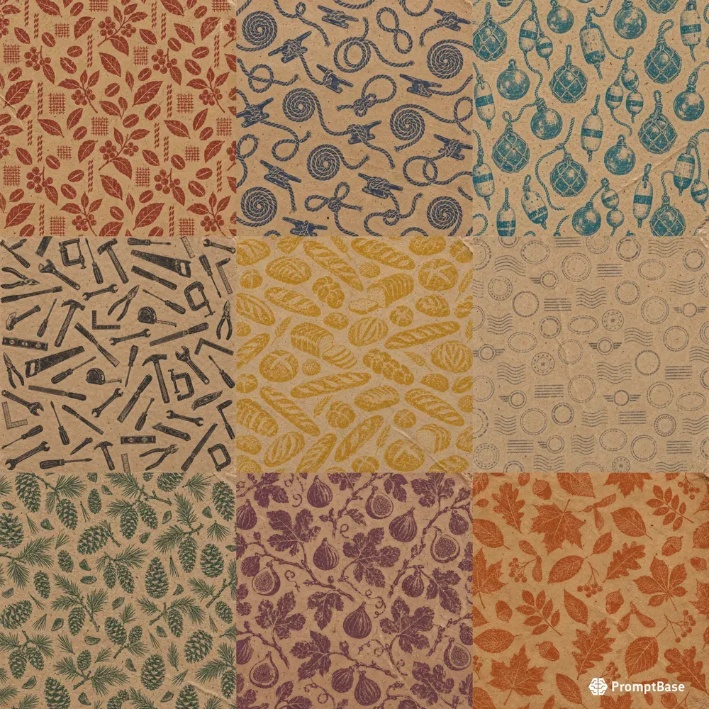 Vintage Kraft Speckle Papers