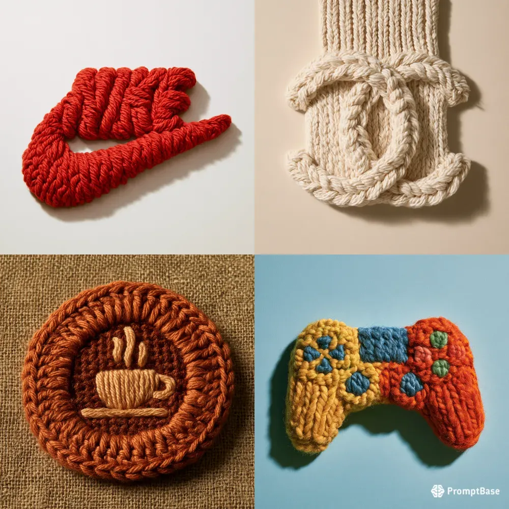 Yarn Craft Logo Portraits