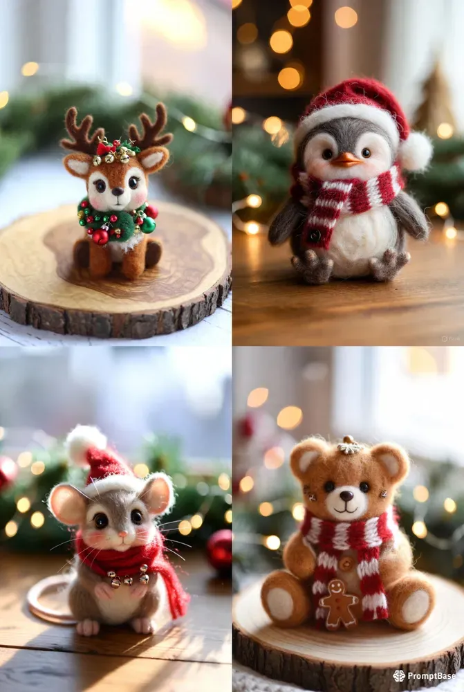 Adorable Needlefelt Christmases