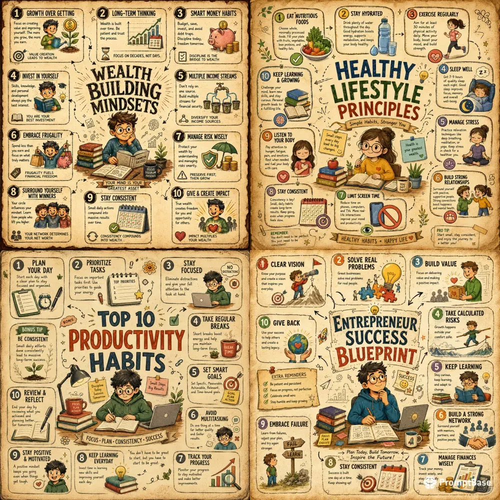 Vintage Top 10 Educational Infographics