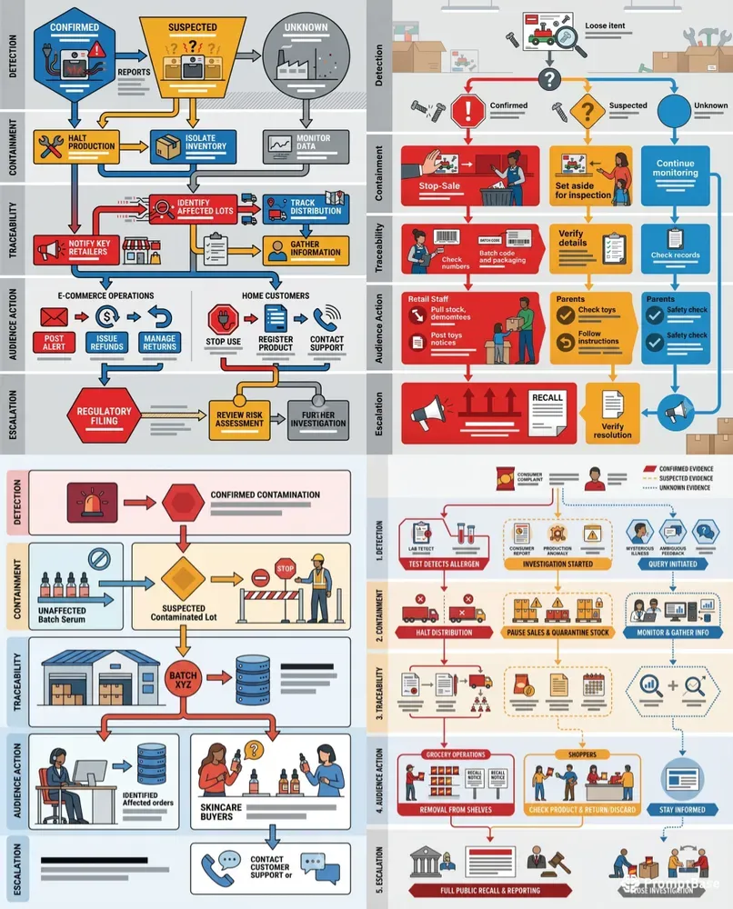 Product Recall Action Maps