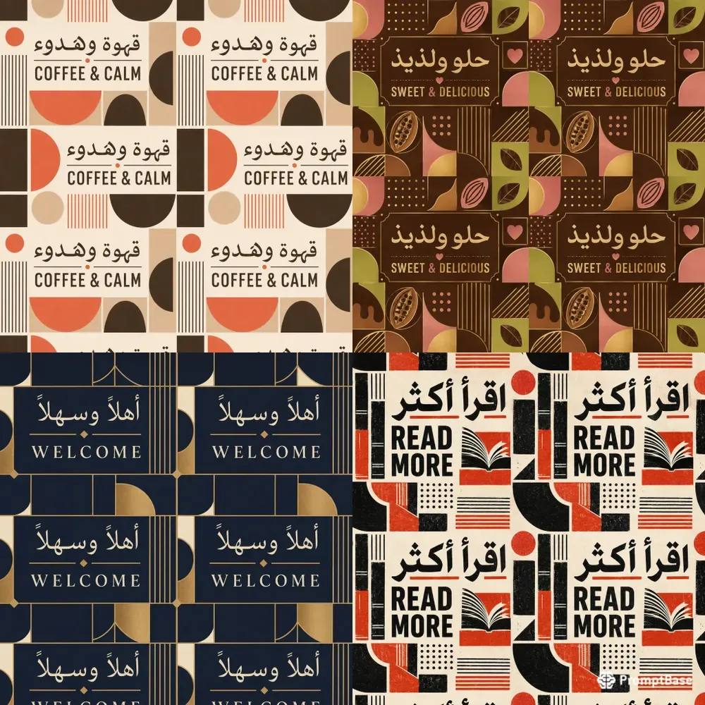 Arabic Latin Type Patterns