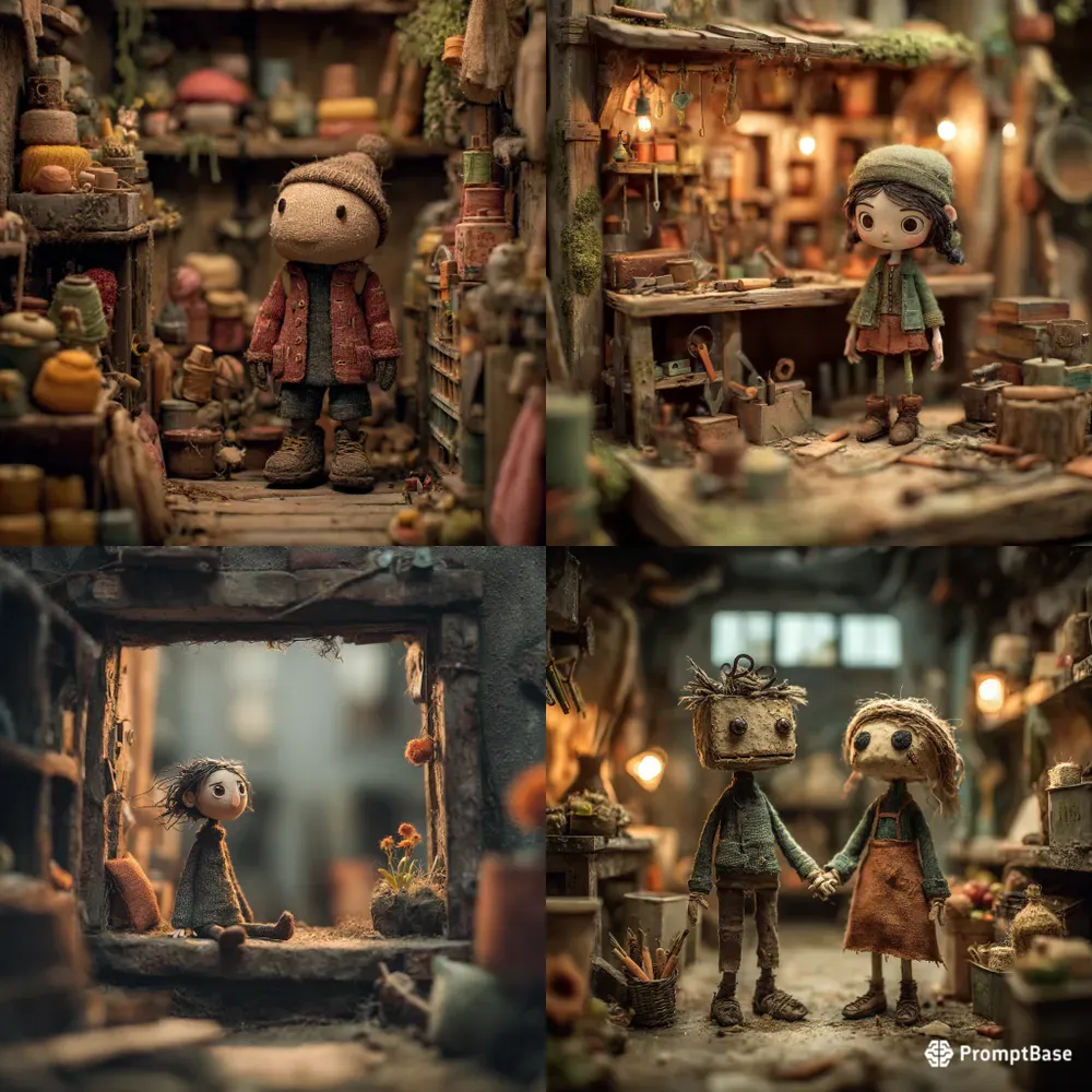 Handcrafted Stop Motion Animation Scenes