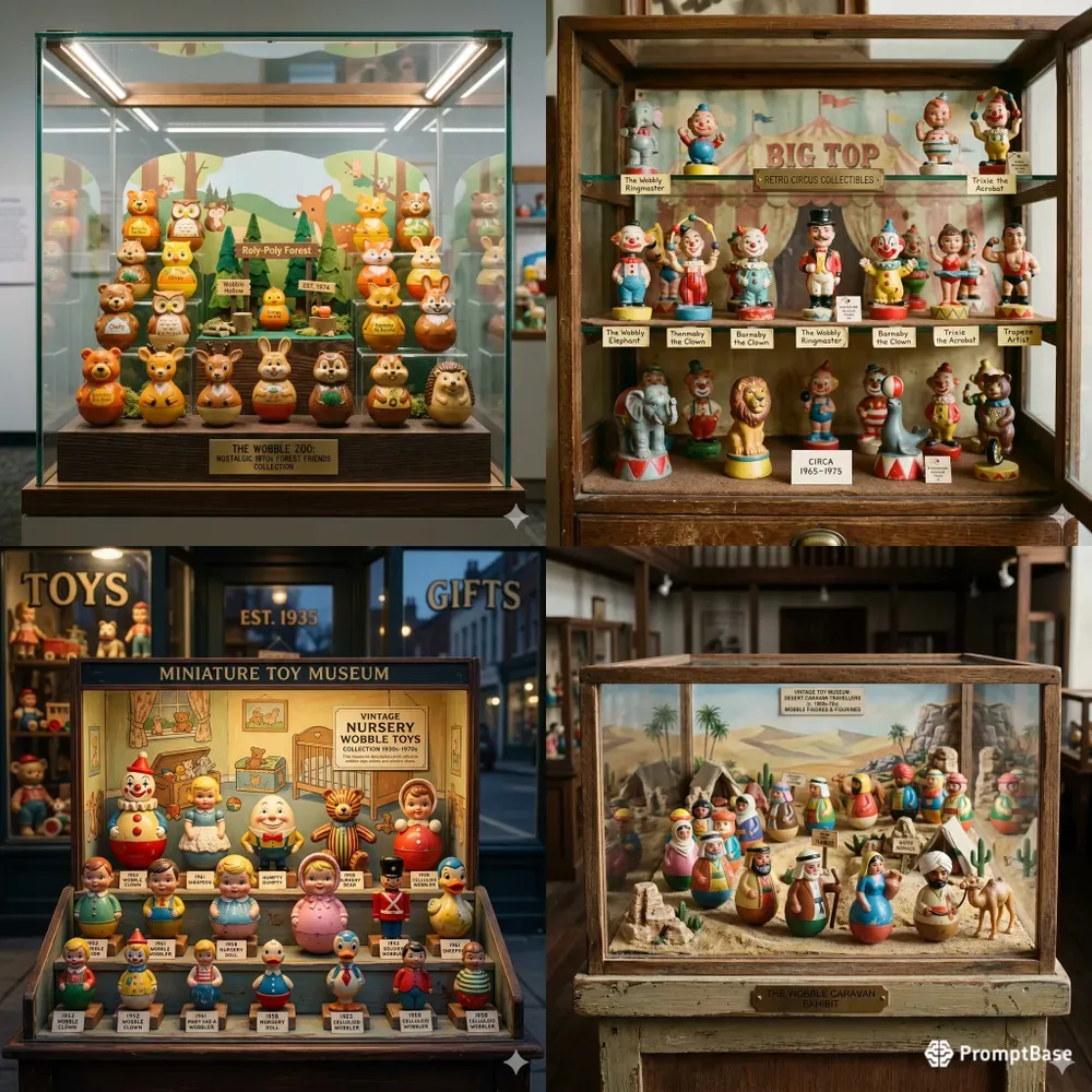 Retro Toy Museum Dioramas