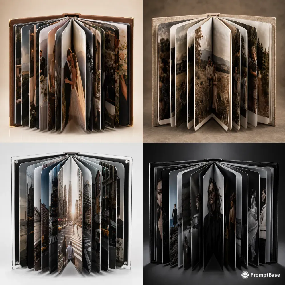 Luxury Cinematic Album Mockups