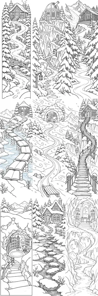 Winter Reading Route Bookmarks