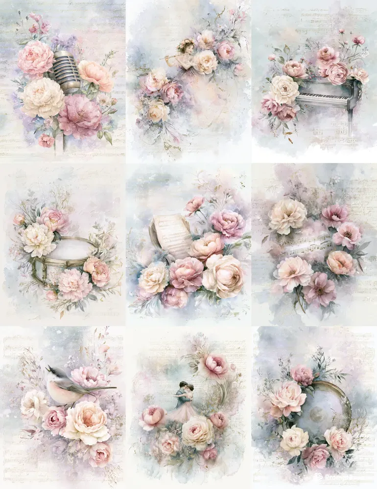 Floral Music Junk Journals