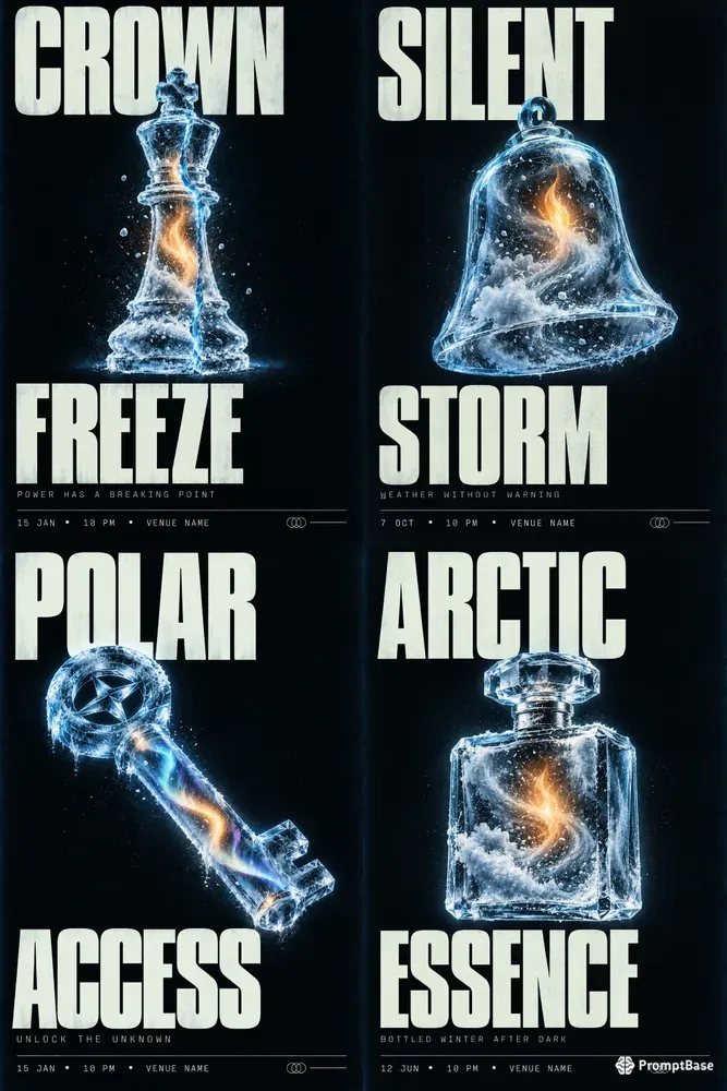 Neon Ice Music Festival Poster Generator