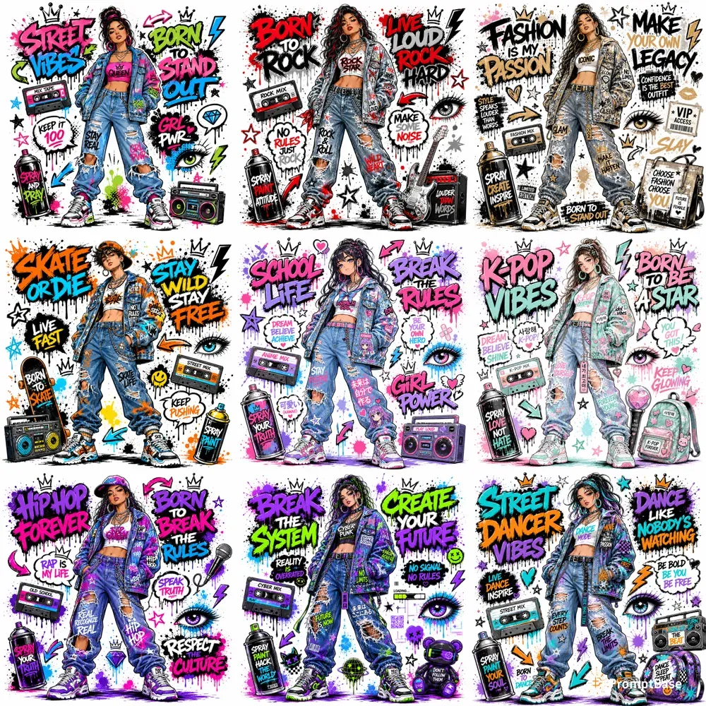 Urban Graffiti Character Tshirts