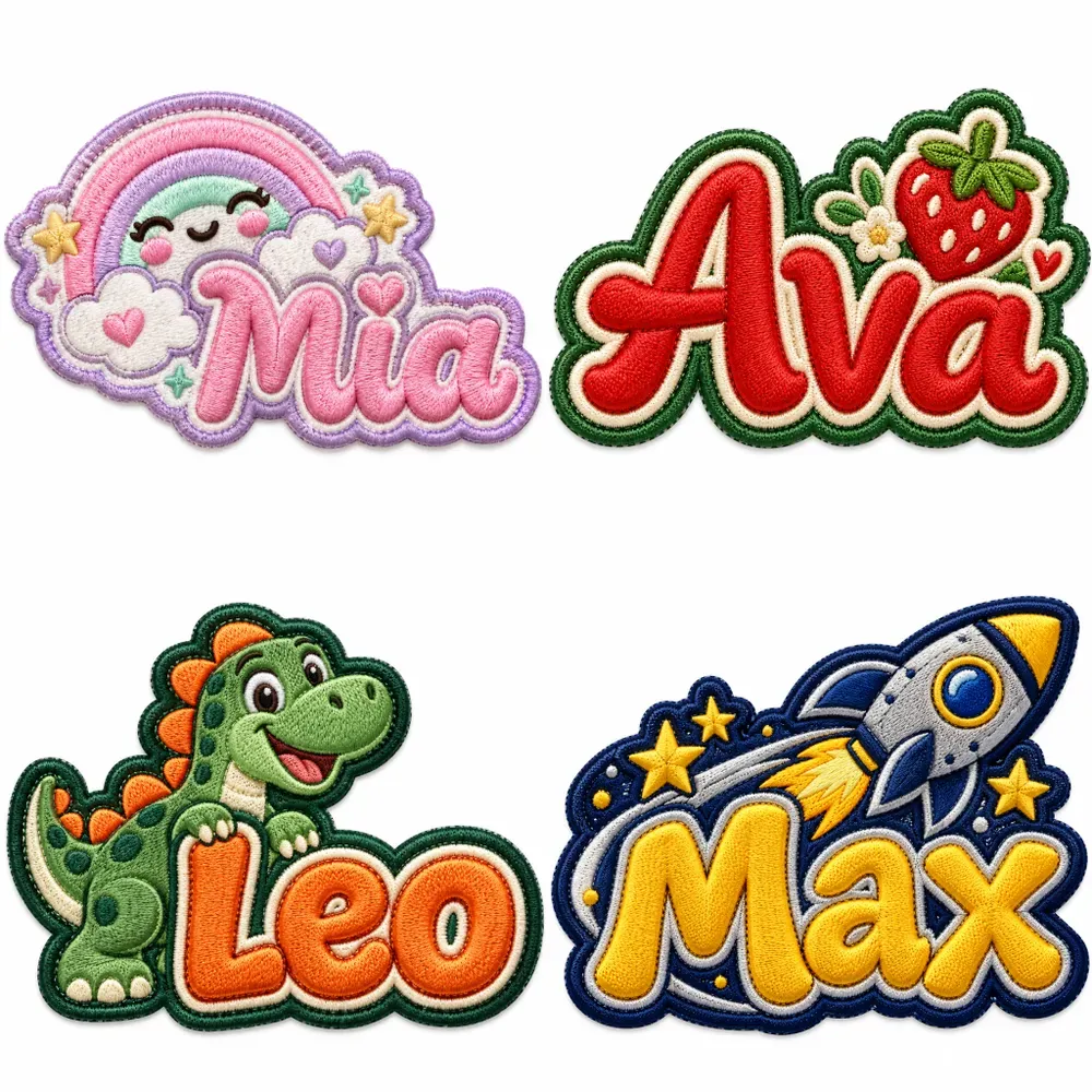 Personalized Embroidered Kids Patches