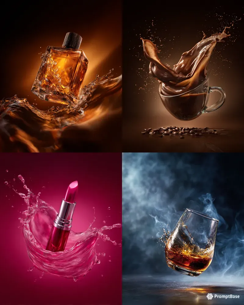 Levitating Product Splash Photography