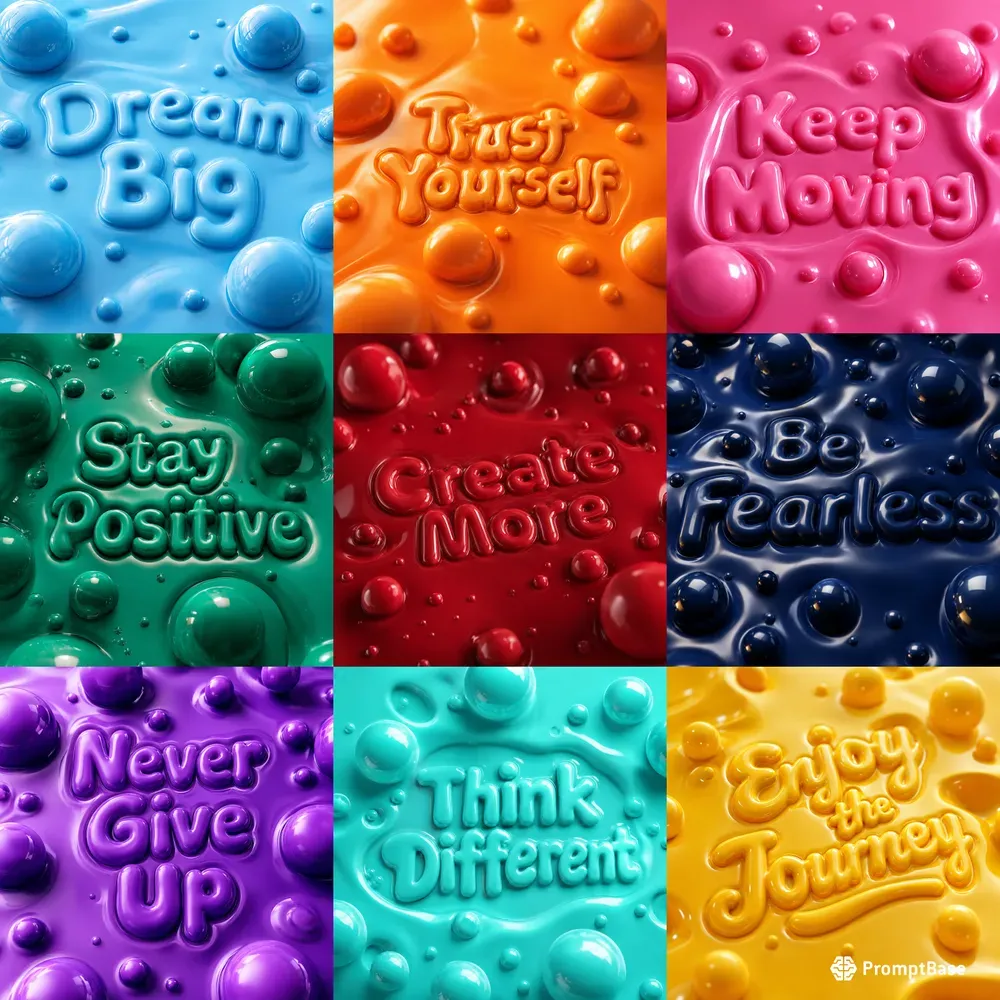Luxury Bubble Quote Poster Makers