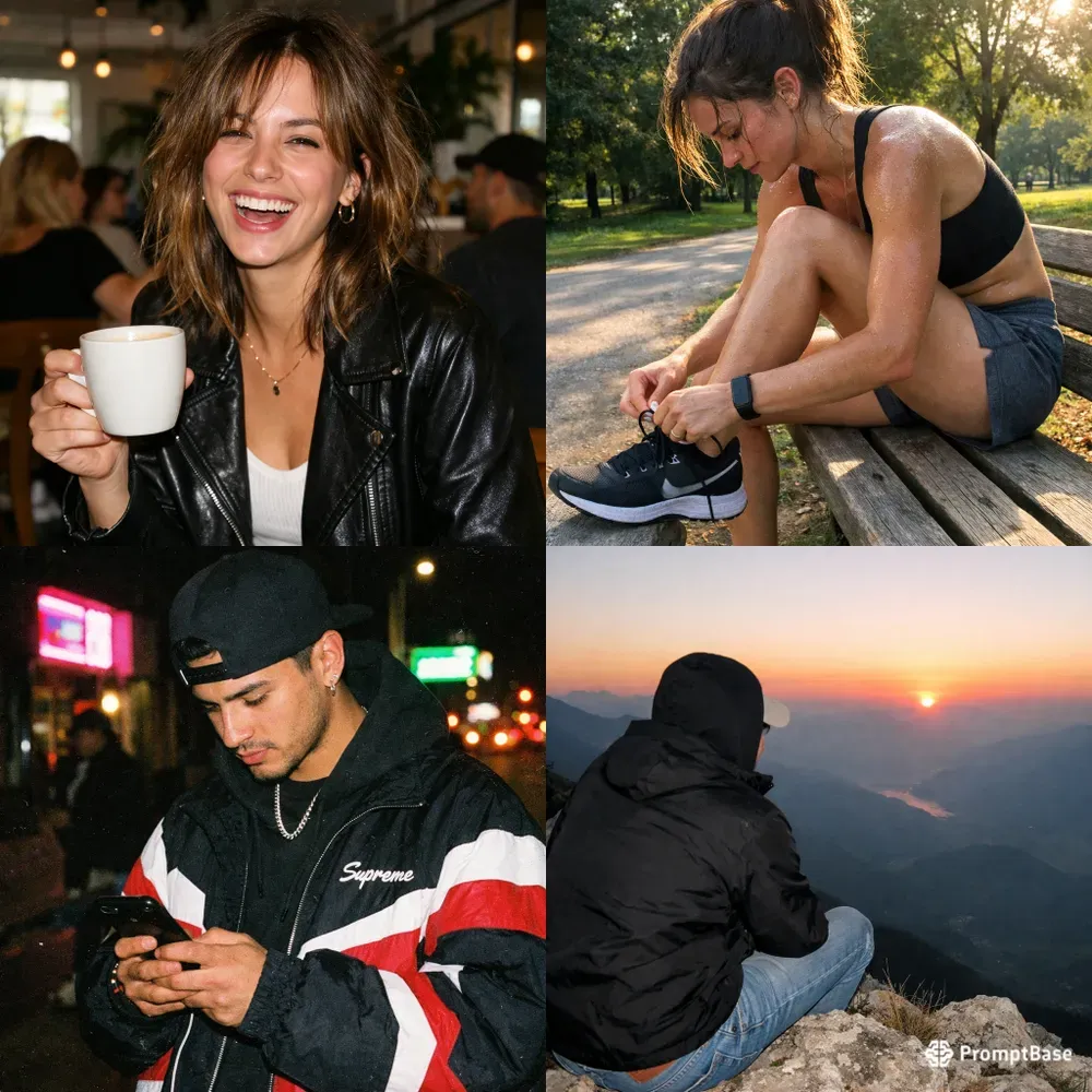 Candid Smartphone Influencer Photos
