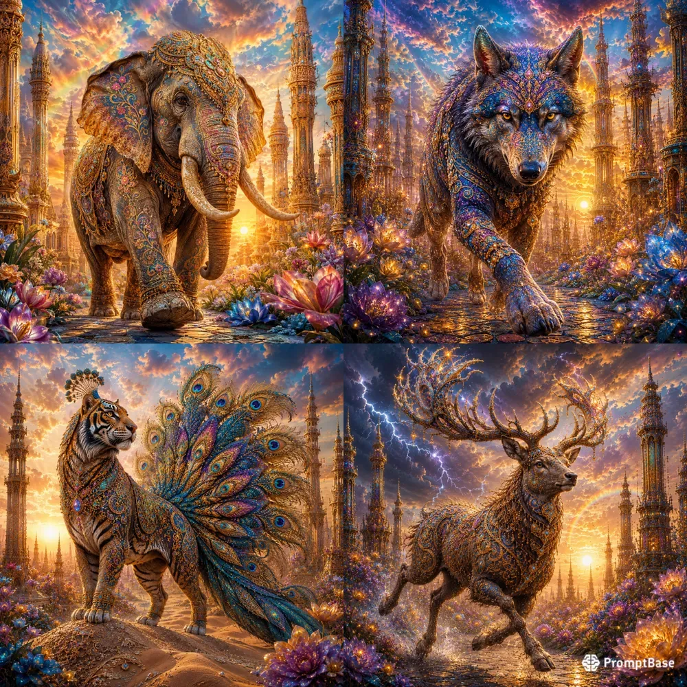 Ornate Guardian Lions