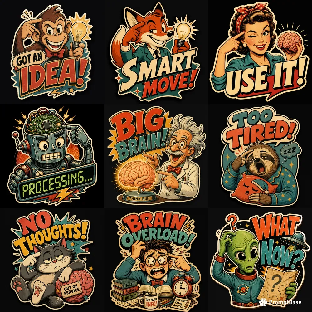 Retro Mind Cartoon Kits