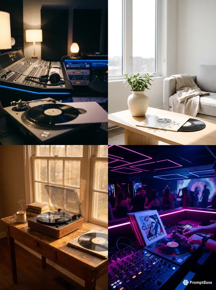 Vinyl Record Mockups For Music