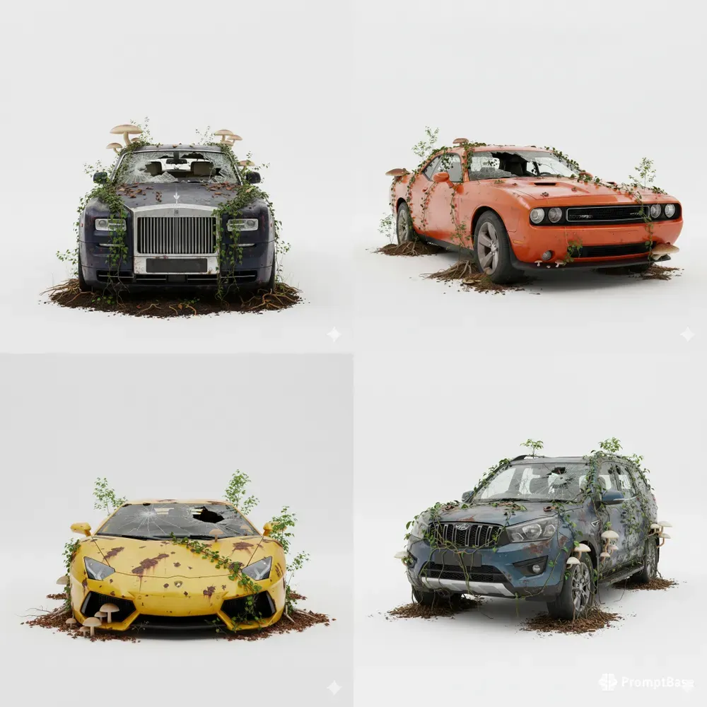 Abandoned Cars Reclaimed By Nature
