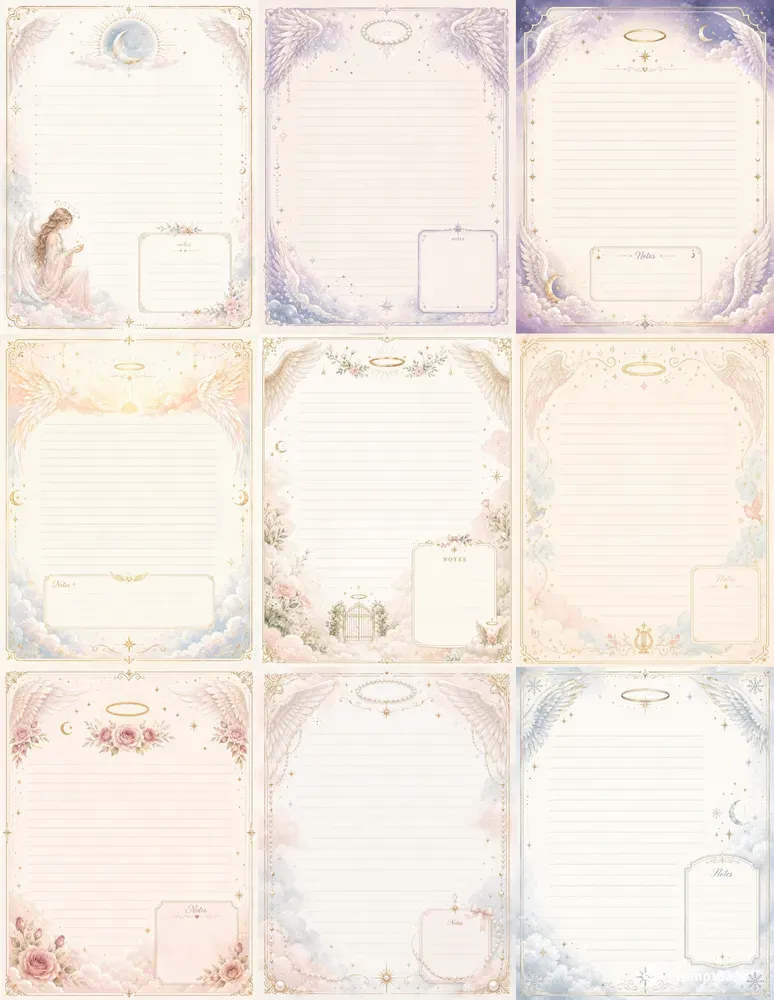 Angel Notebook Pages